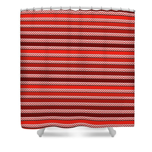 Peppermint Stripes - Shower Curtain