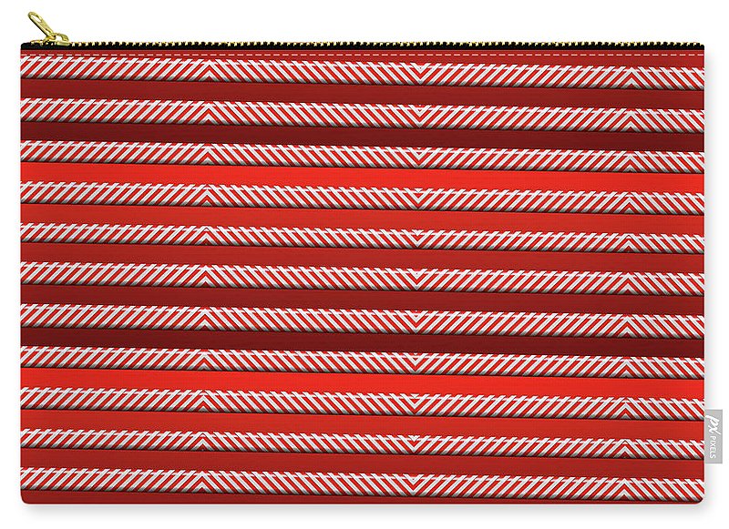 Peppermint Stripes - Carry-All Pouch