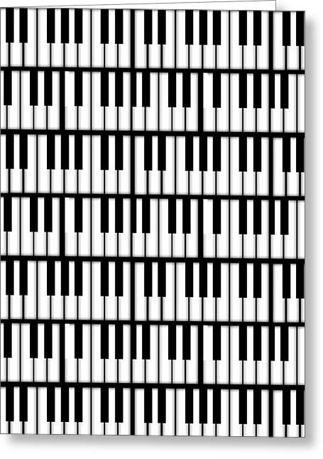 Piano Keys - Greeting Card