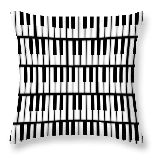 Piano Keys - Throw Pillow