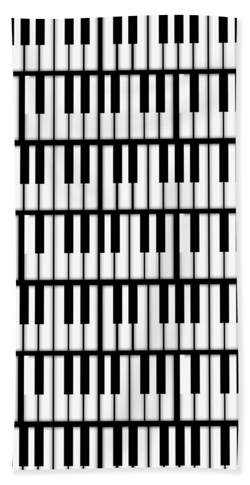 Piano Keys - Bath Towel