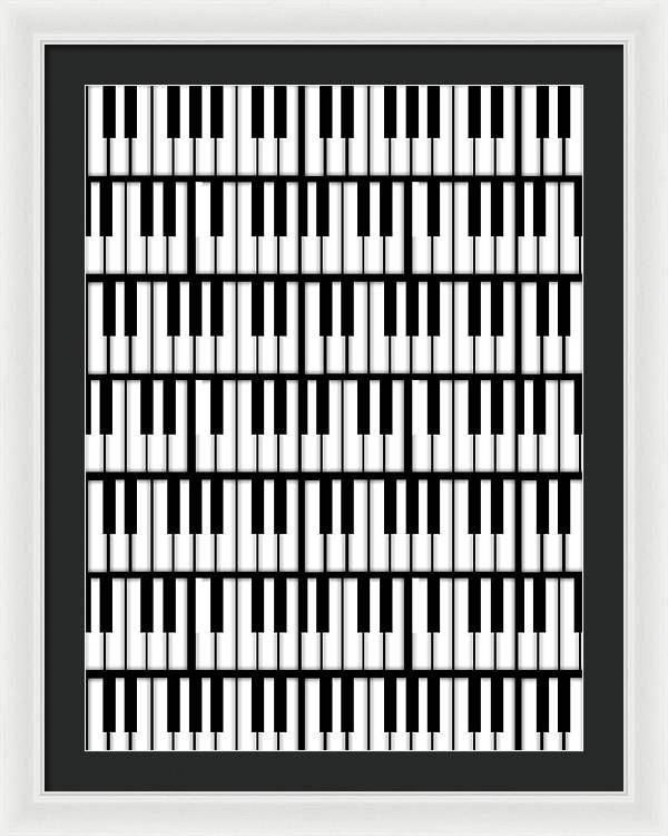Piano Keys - Framed Print