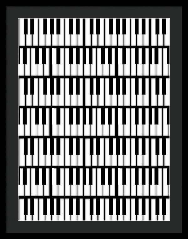 Piano Keys - Framed Print
