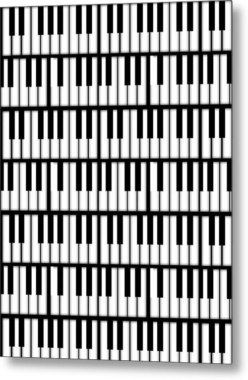 Piano Keys - Metal Print