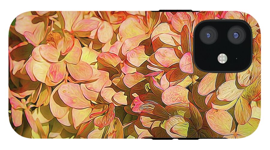 Pink and Creamy Hydrangea - Phone Case