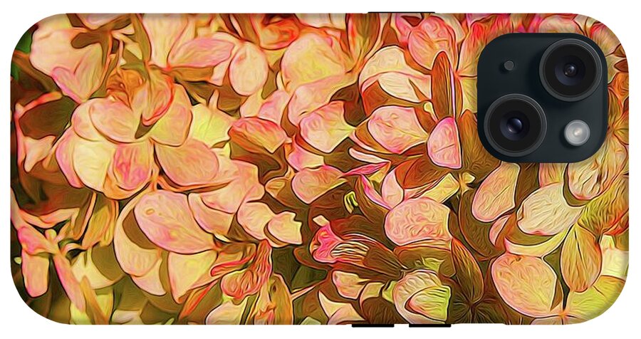 Pink and Creamy Hydrangea - Phone Case