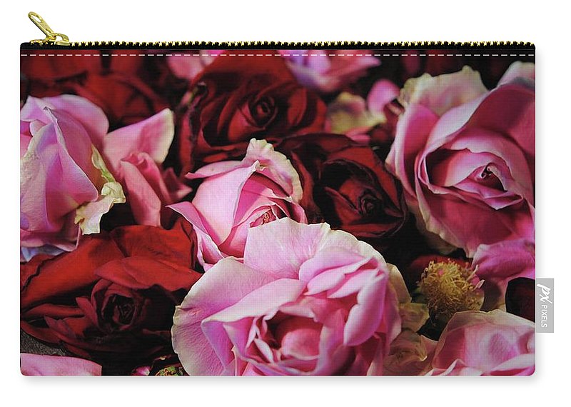 Pink and Red Roseheads - Carry-All Pouch