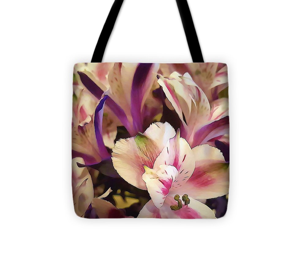 Pink and White Flowers - Tote Bag