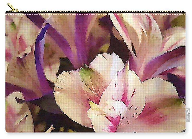 Pink and White Flowers - Carry-All Pouch