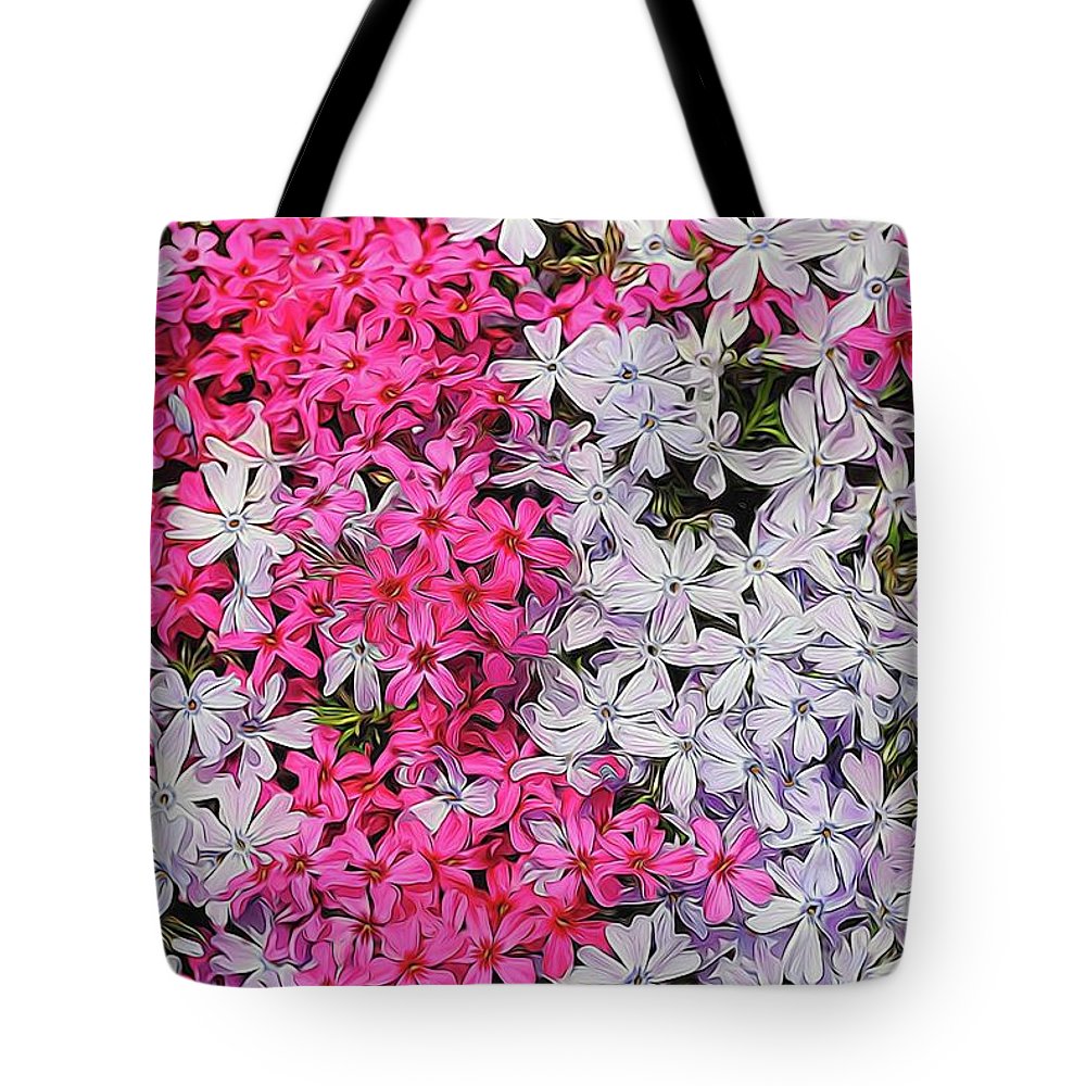 Pink and White Phlox - Tote Bag