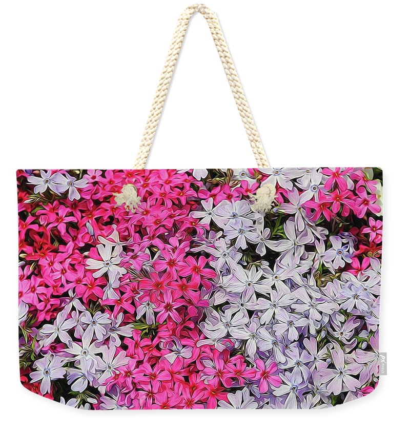 Pink and White Phlox - Weekender Tote Bag