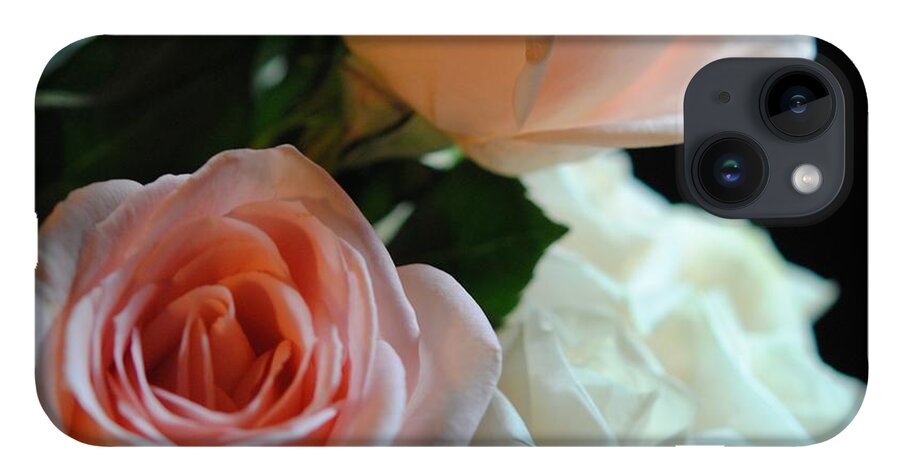 Pink and White Roses Bouquet - Phone Case