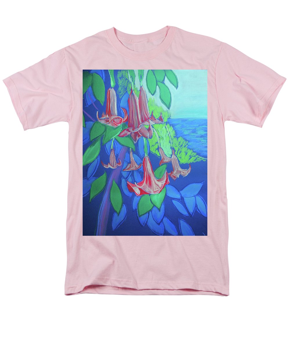 Pink Angels Trumpet Flowers Pastel - Men's T-Shirt  (Regular Fit)