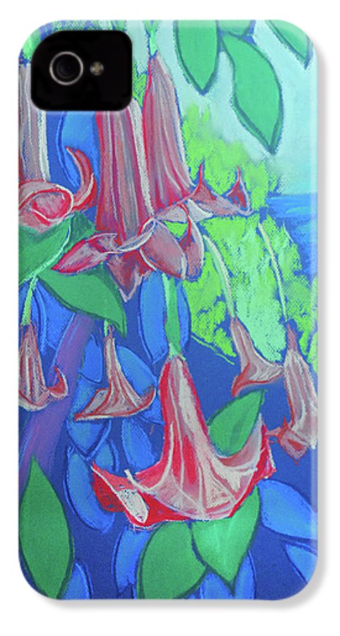 Pink Angels Trumpet Flowers Pastel - Phone Case