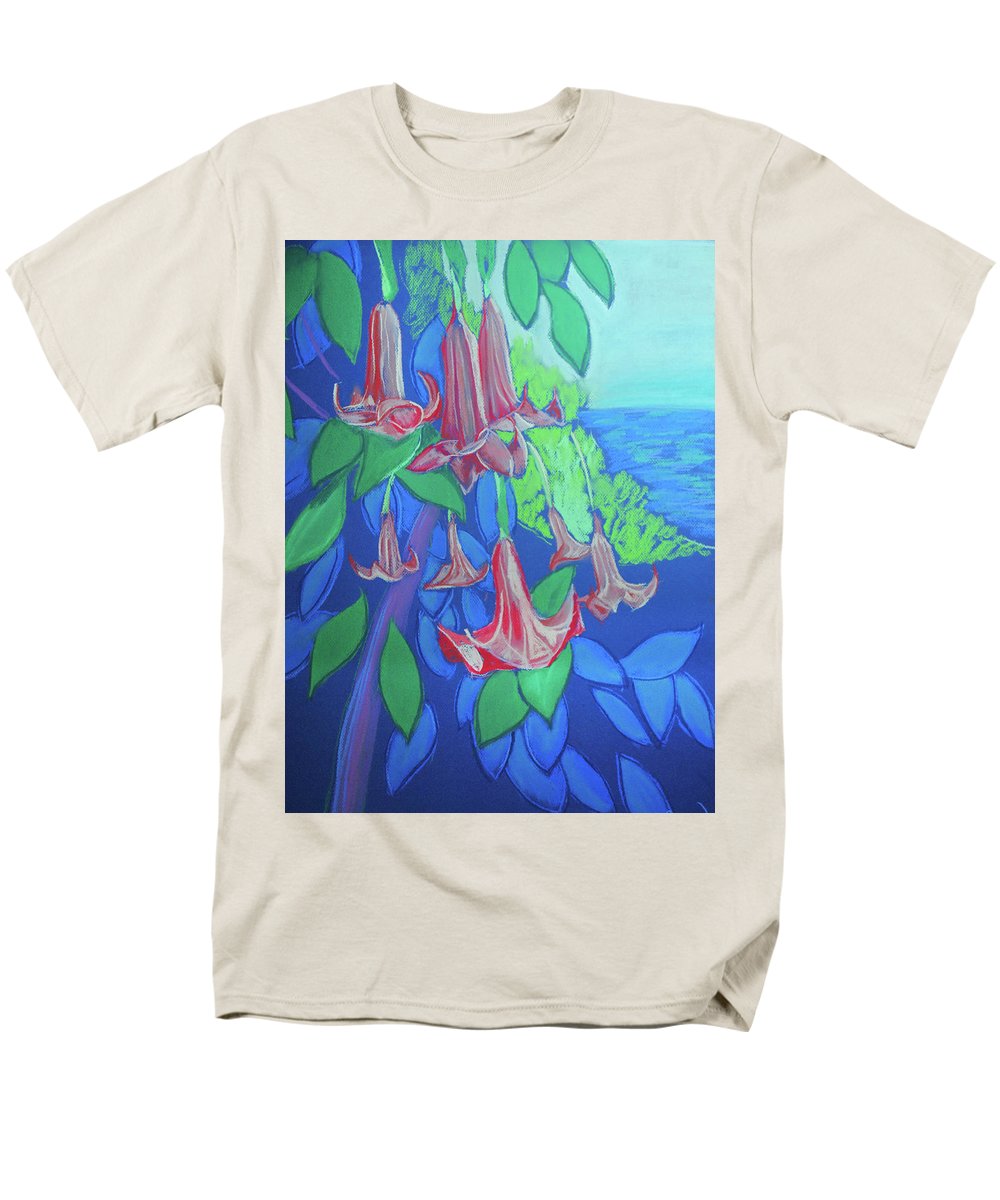 Pink Angels Trumpet Flowers Pastel - Men's T-Shirt  (Regular Fit)