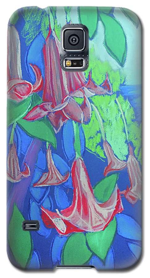 Pink Angels Trumpet Flowers Pastel - Phone Case