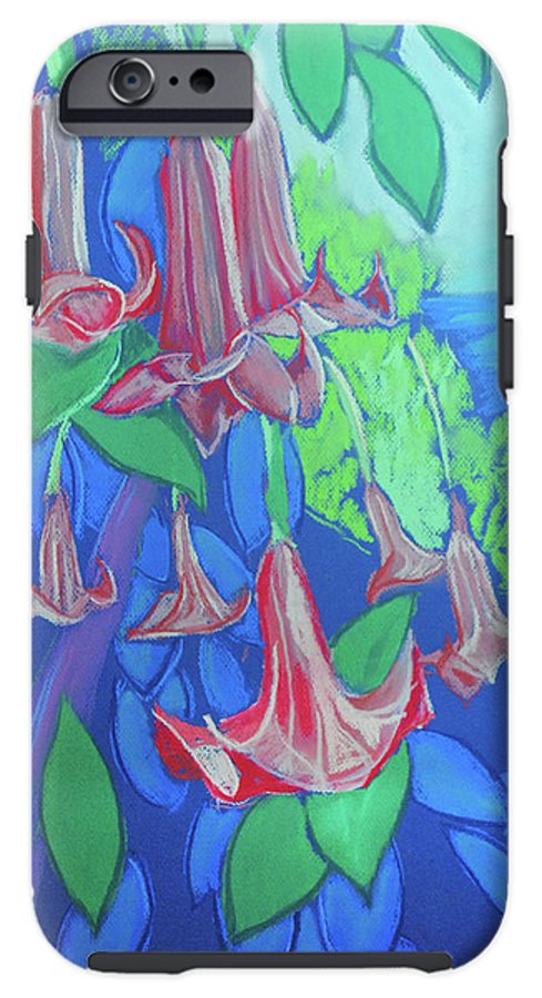 Pink Angels Trumpet Flowers Pastel - Phone Case