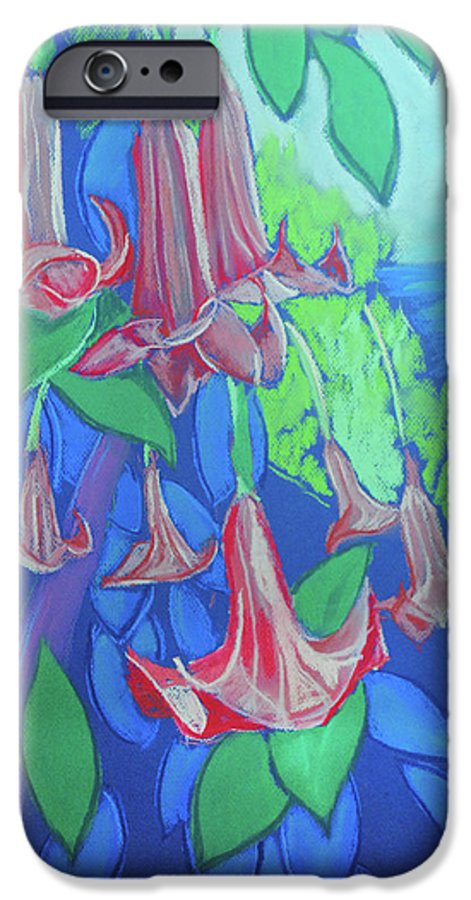 Pink Angels Trumpet Flowers Pastel - Phone Case