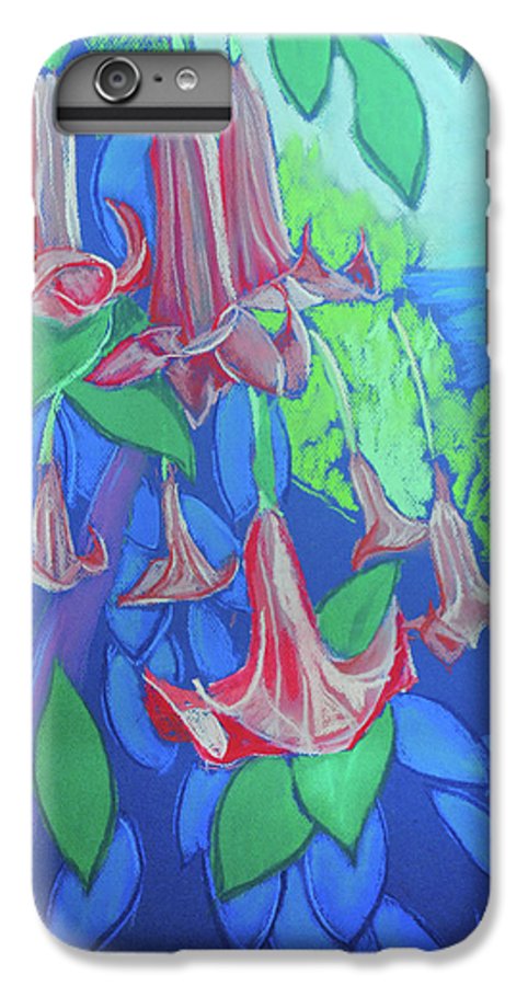 Pink Angels Trumpet Flowers Pastel - Phone Case