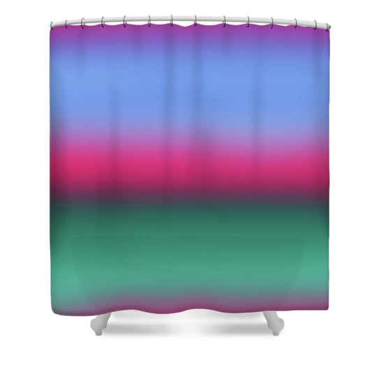 Pink Blue Green Gradient - Shower Curtain