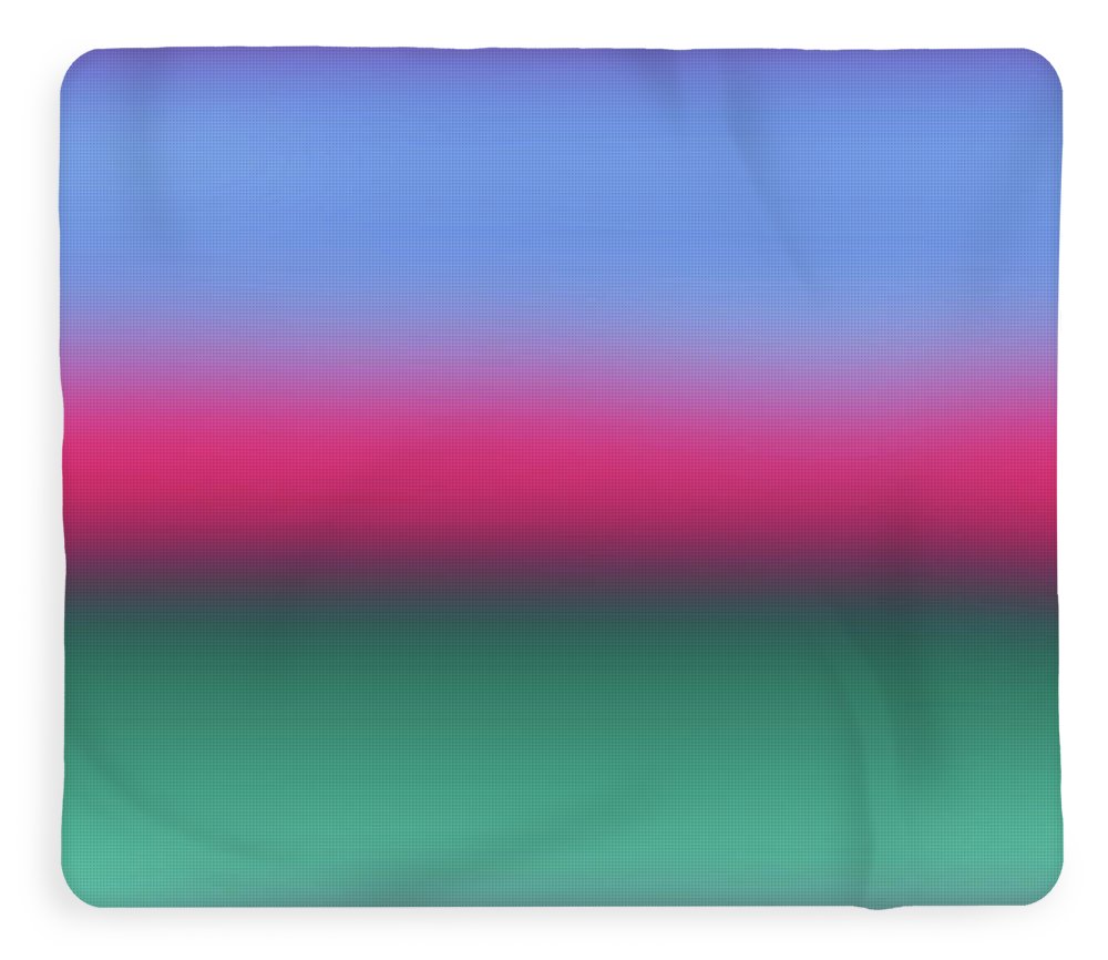 Pink Blue Green Gradient - Blanket