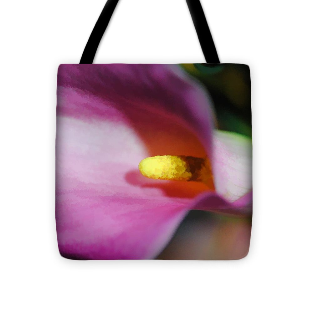 Pink Calla Lily Sideview - Tote Bag