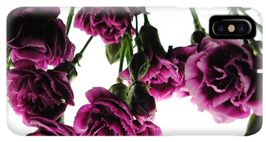 Pink Carnations on White - Phone Case