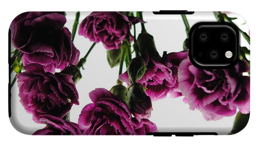 Pink Carnations on White - Phone Case