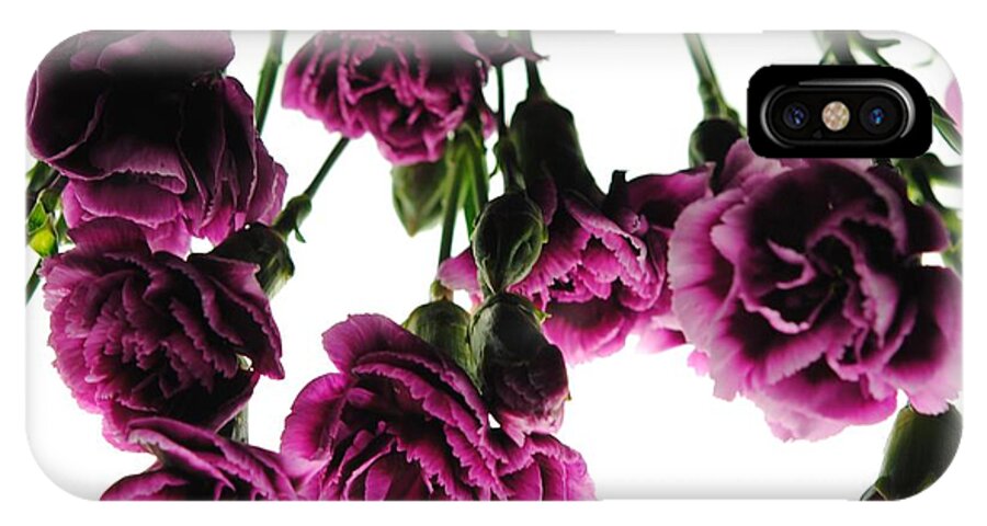 Pink Carnations on White - Phone Case