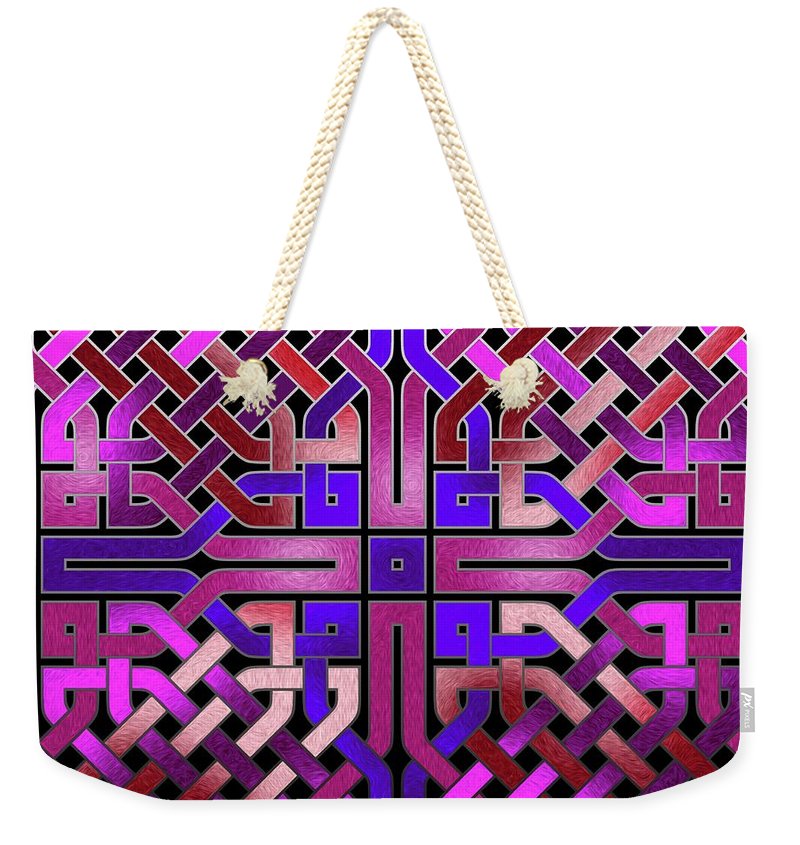 Pink Celtic Knot Square - Weekender Tote Bag