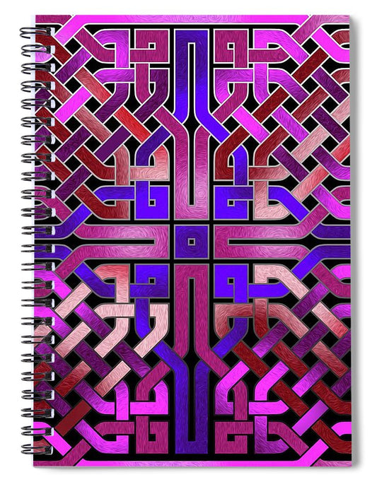Pink Celtic Knot Square - Spiral Notebook