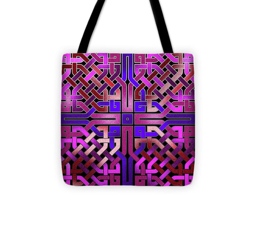Pink Celtic Knot Square - Tote Bag