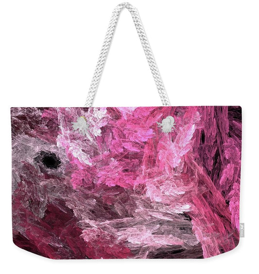 Pink Crystal Fractal - Weekender Tote Bag