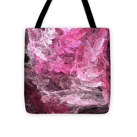 Pink Crystal Fractal - Tote Bag