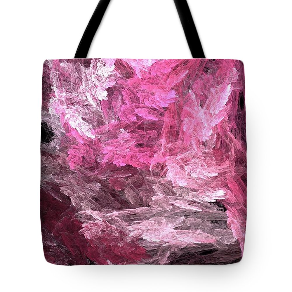 Pink Crystal Fractal - Tote Bag