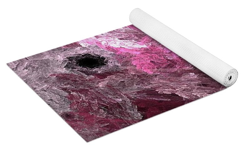 Pink Crystal Fractal - Yoga Mat