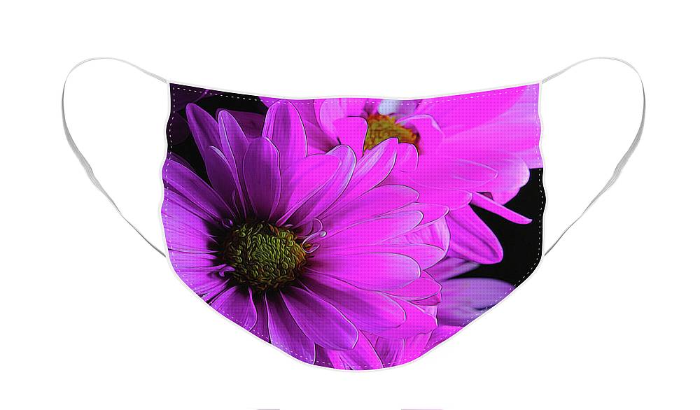 Pink Daisies - Face Mask