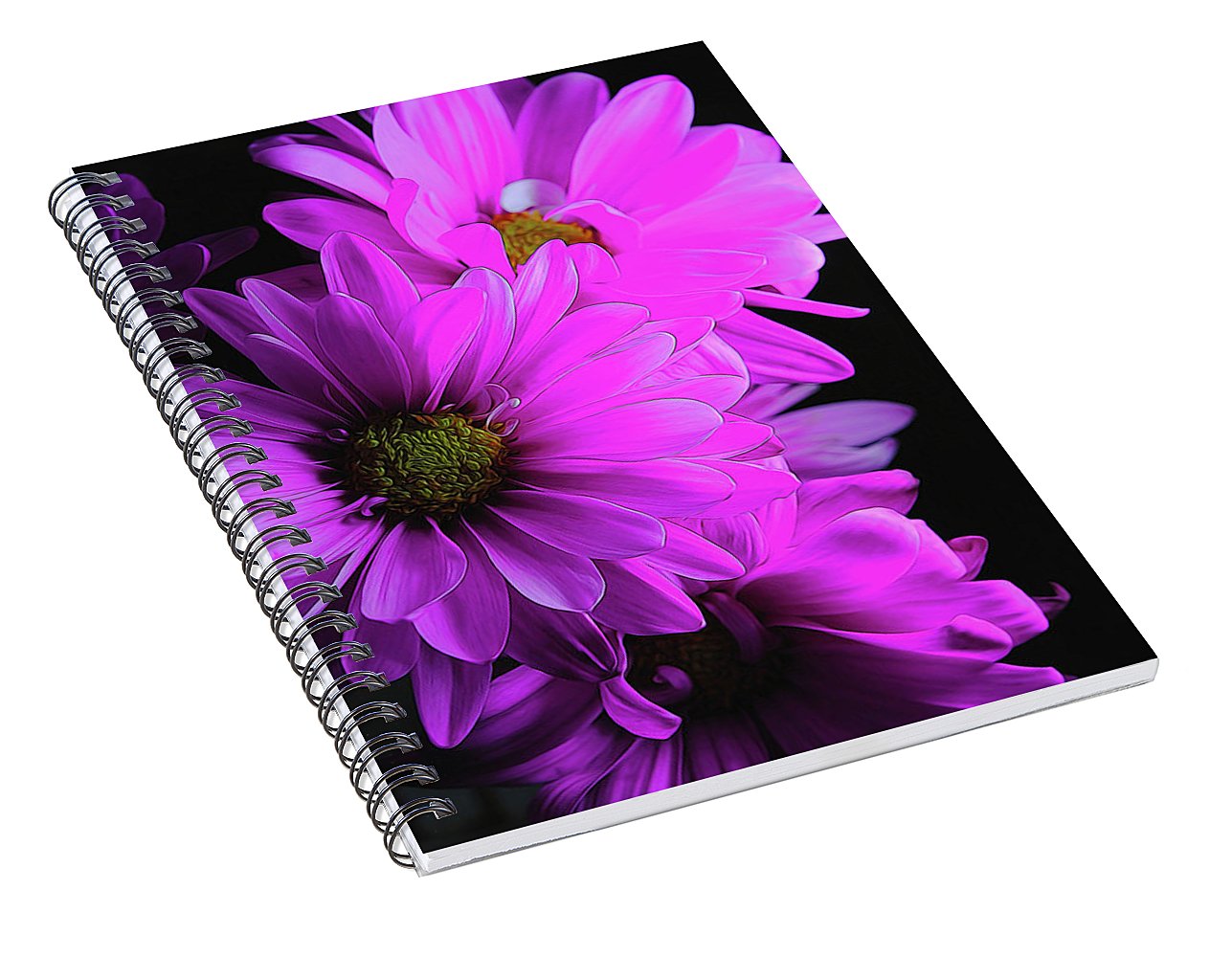 Pink Daisies - Spiral Notebook