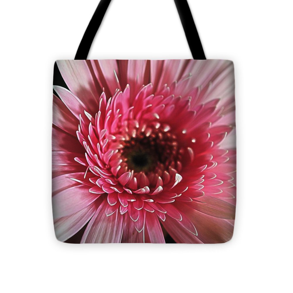 Pink Daisy Close Up - Tote Bag