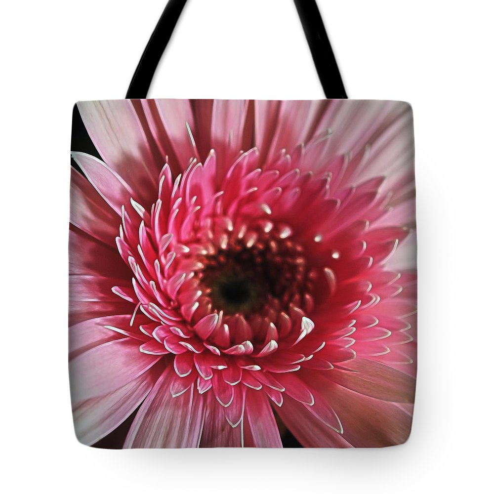 Pink Daisy Close Up - Tote Bag