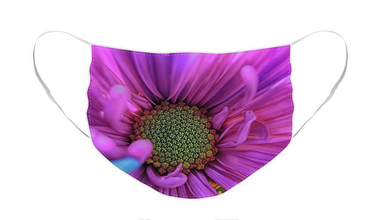 Pink Daisy Flower - Face Mask