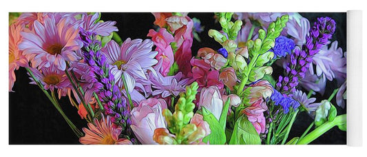 Pink Flower Bouquet - Yoga Mat