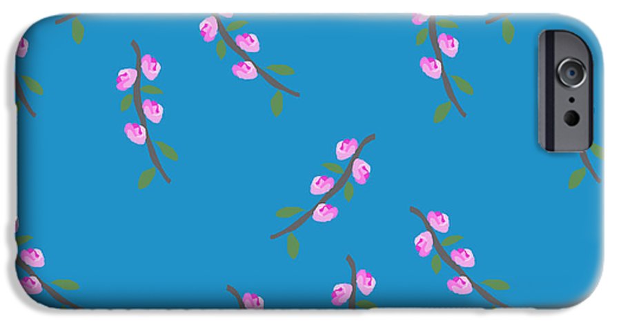 Pink Flower Branches Pattern - Phone Case