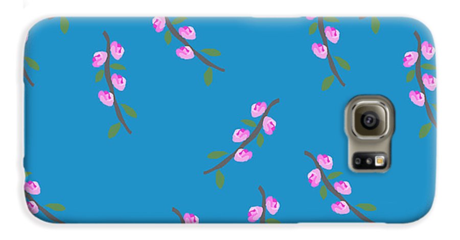 Pink Flower Branches Pattern - Phone Case