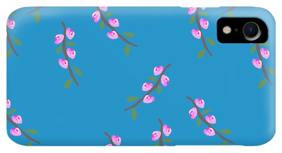 Pink Flower Branches Pattern - Phone Case