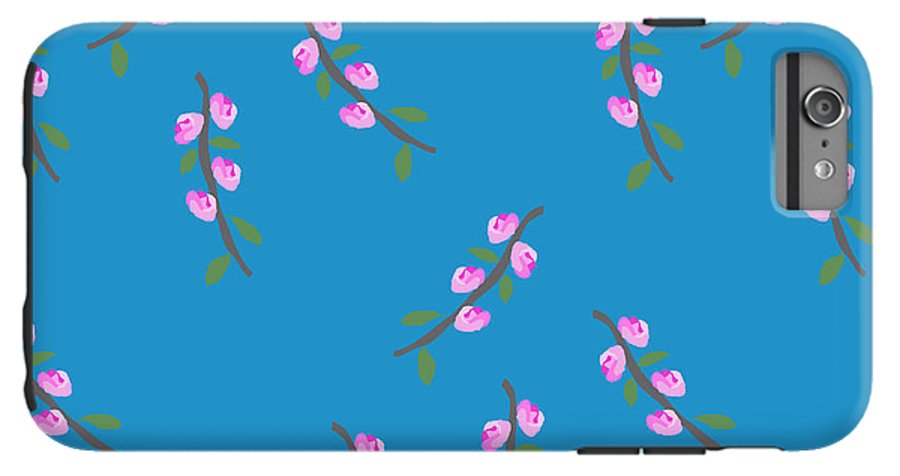 Pink Flower Branches Pattern - Phone Case