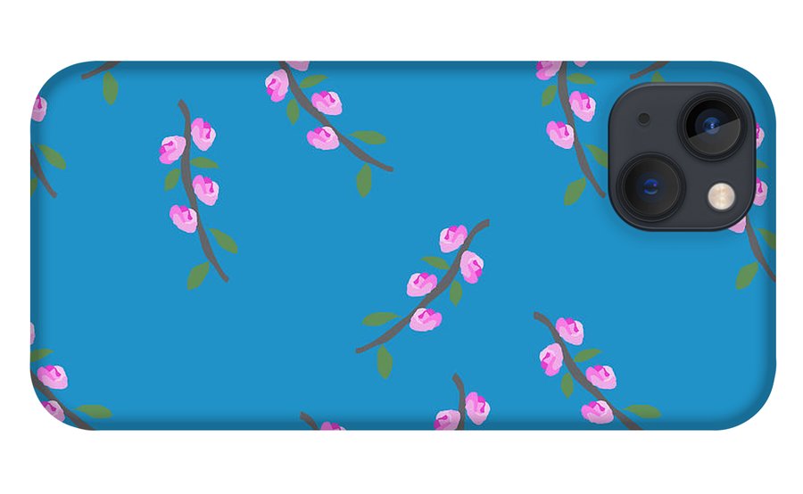 Pink Flower Branches Pattern - Phone Case