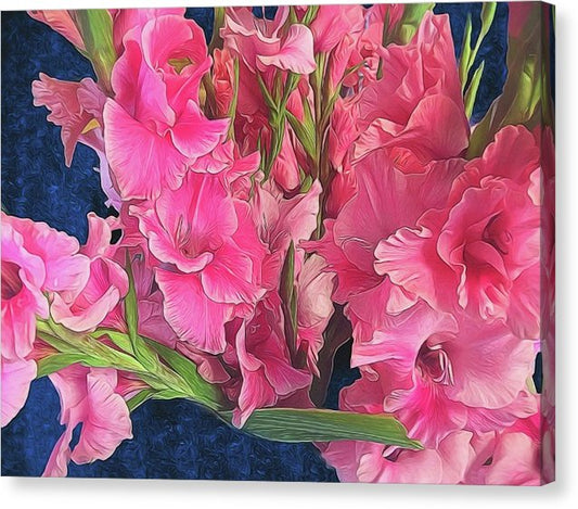 Pink Gladiolas - Canvas Print