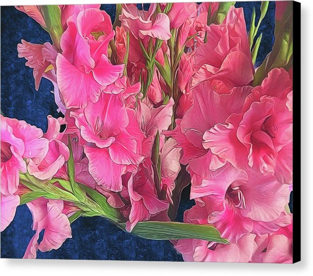 Pink Gladiolas - Canvas Print