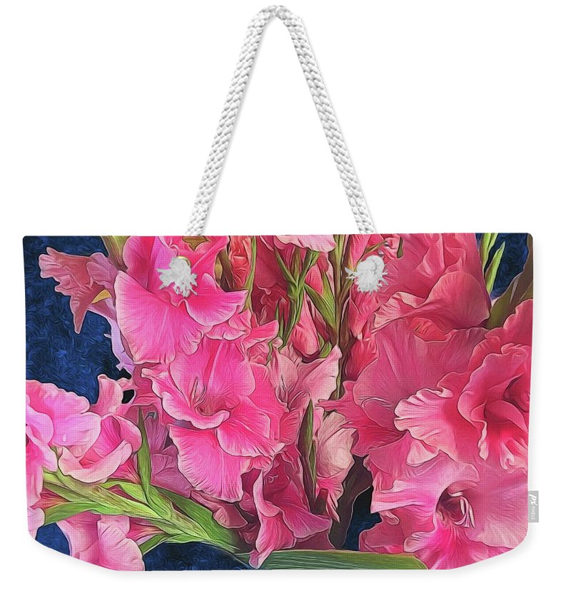 Pink Gladiolas - Weekender Tote Bag
